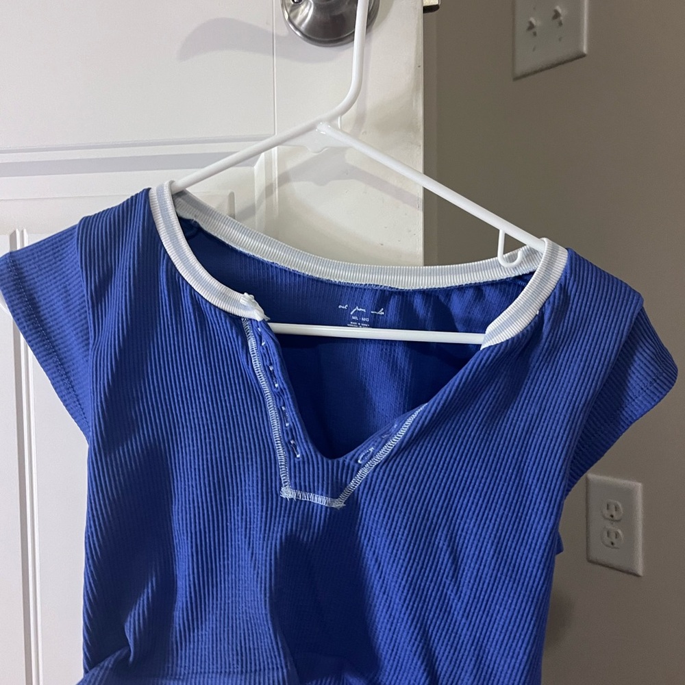 URBAN OUTFITTERS Blue Women's Crop Top